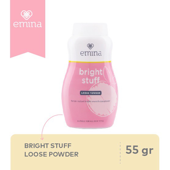 SHABRINA_FASHION Emina Bright Stuff Loose Powder 55 gr TERMURAH!!