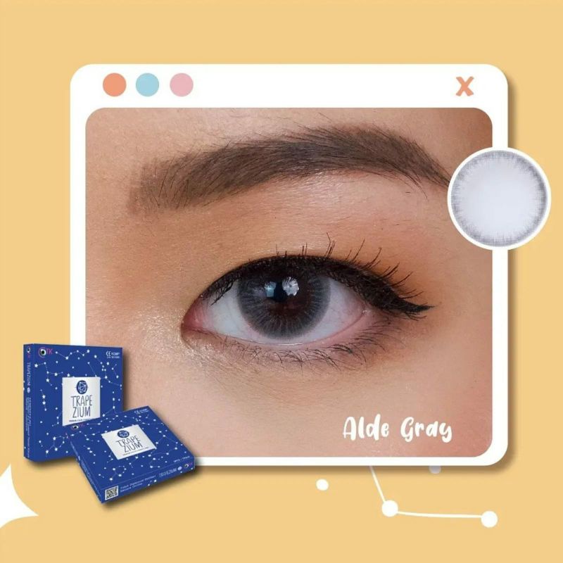 Softlens TRAPEZIUM 14.5 MM ALDE GREY MINUS -0.50 S.D -6.00 by CTK