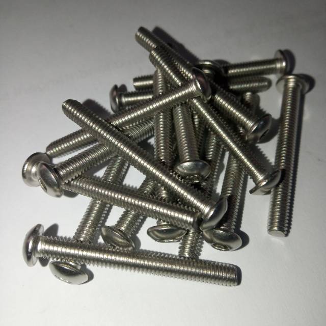 Button L M4 x 35 (3.5cm) stainless 304