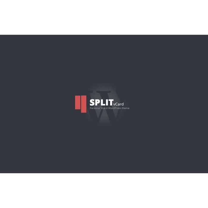 Wordpress Template Split : CV/Vcard Template WP