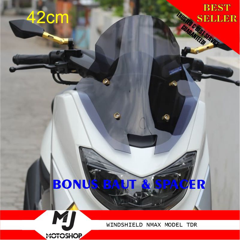 WINDSHIELD VISOR NMAX NEW OLD JENONG MODEL TDR BONUS BAUT & SPACER