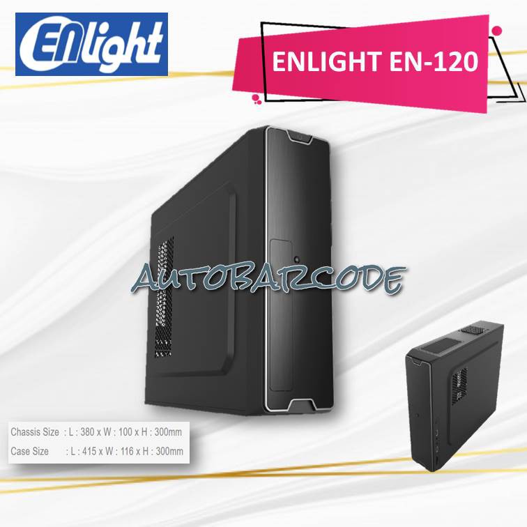 CASING ENLIGHT EN-120 / EN120 / EN 120 MINI ITX-MICRO ATX 300 WATT