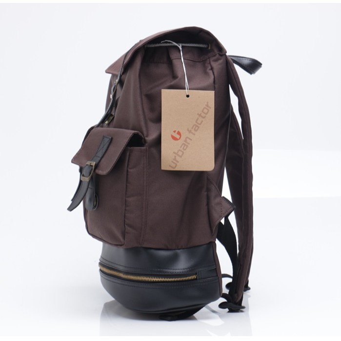 I DONT LIKE MONDAY BROWN |Urban Factor x FORIND| Tas Ransel Punggung Ori Pria Wanita Backpack Besar