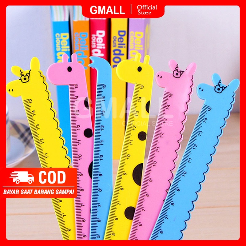 

Penggaris Pengaris Ruler Plastik 15cm Stationary Stationery Alat Tulis Sekolah Kantor Lucu Unik Motif Jerapah GMALL ST0013