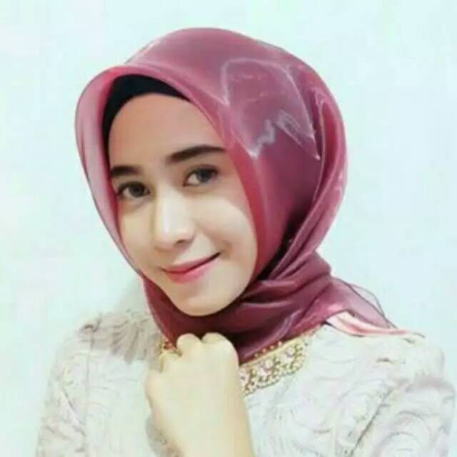 Segiempat segi empat organdi jilbab  organza  hijab hits 