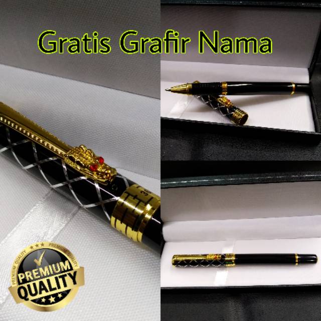 

Sign pen pulpen import mewah kepala naga gratis grafir nama