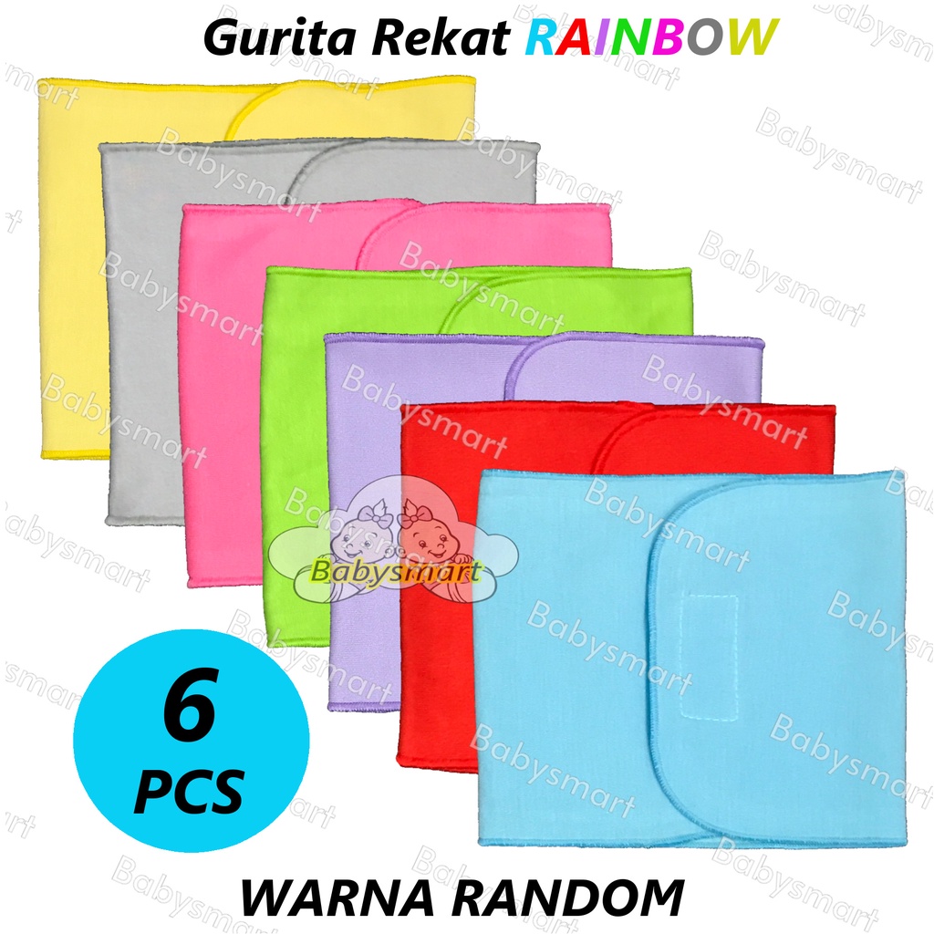 Babysmart - 6 Pcs Gurita/Grito Bayi / Anak Rekat / Kretekan Instan RAINBOW