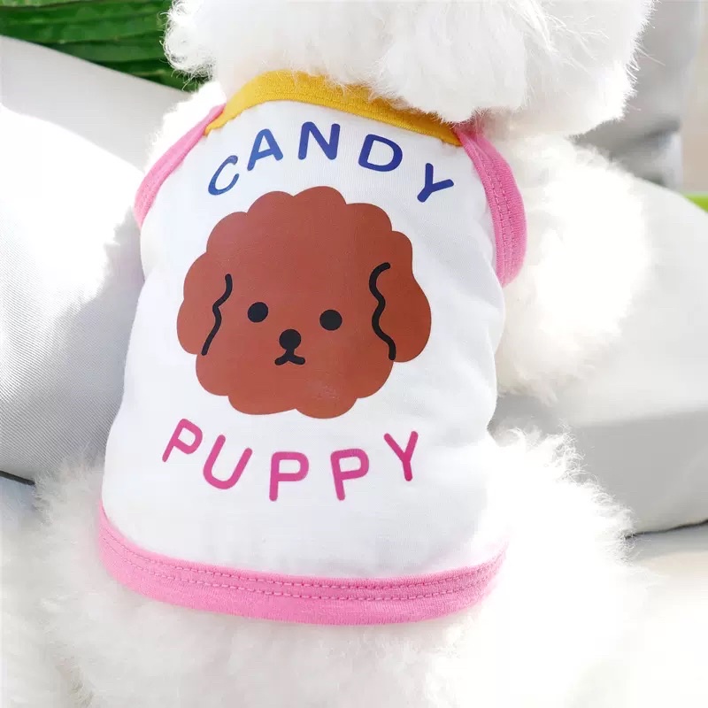 candy puppy tank top