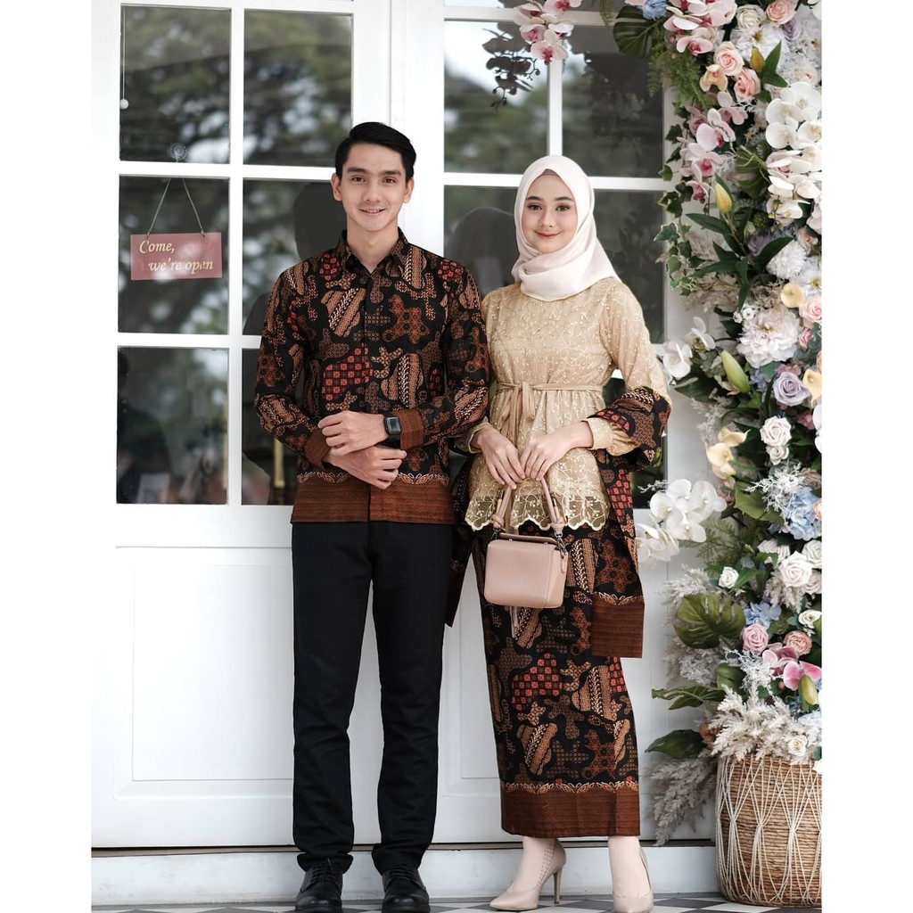 SHOPASHOP SOLO Batik Couple Aziza Tulle Mutiara