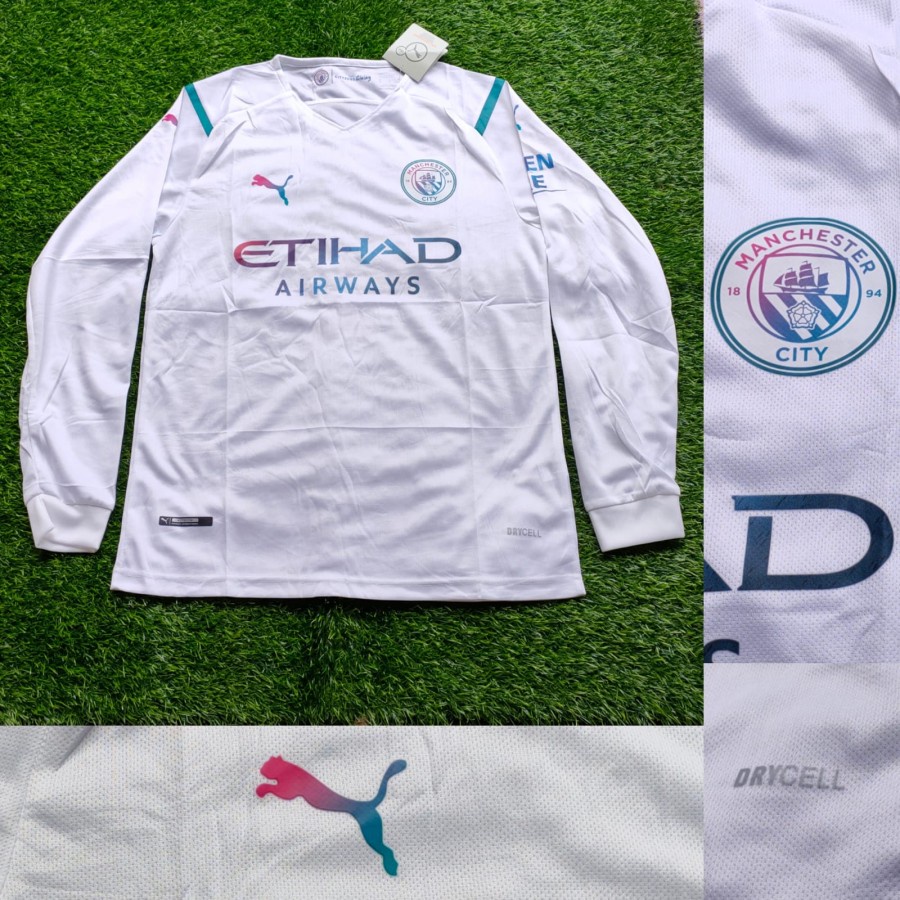 JERSEY BOLA CITY AWAY LONGSLEEVE 2021/2022 GRADE ORI IMPORT