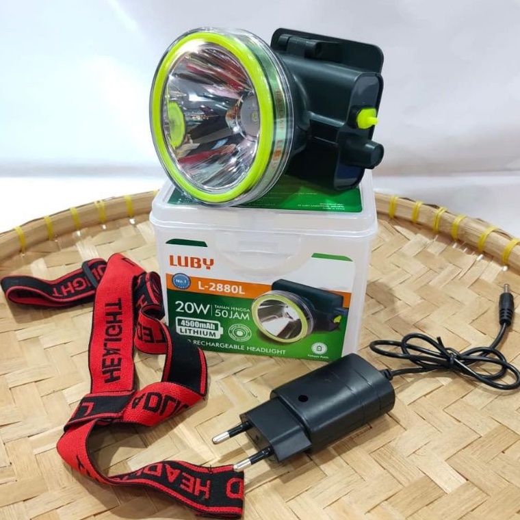 Luby L2880 Senter Kepala Super Terang / Headlamp Outdoor LED Waterproof