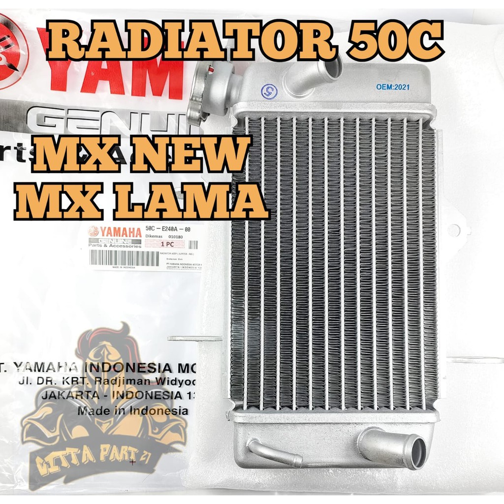 Radiator YAMAHA  50C KUALITAS ASLI ORIGINAL MX LAMA MX NEW 50C YAMAHA kualitas ori presisi tidak bocor