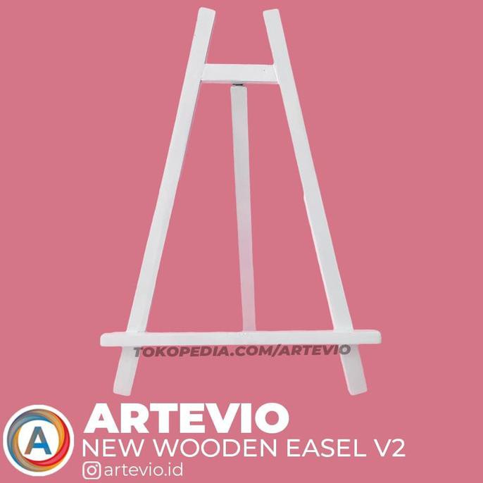 

Ready! Easel Lukis / Stand Lukis / Sandaran Lukis Putih Uk M Terpercaya