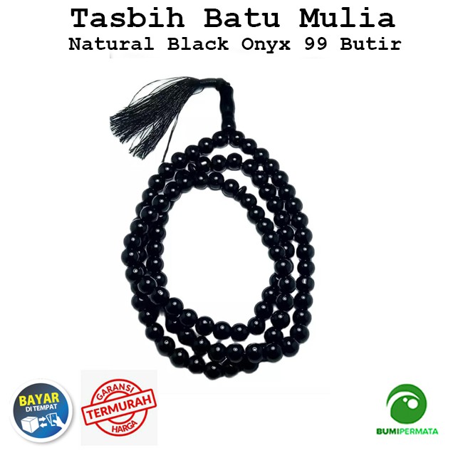 Tasbih Batu Black Onyx 99 Butir