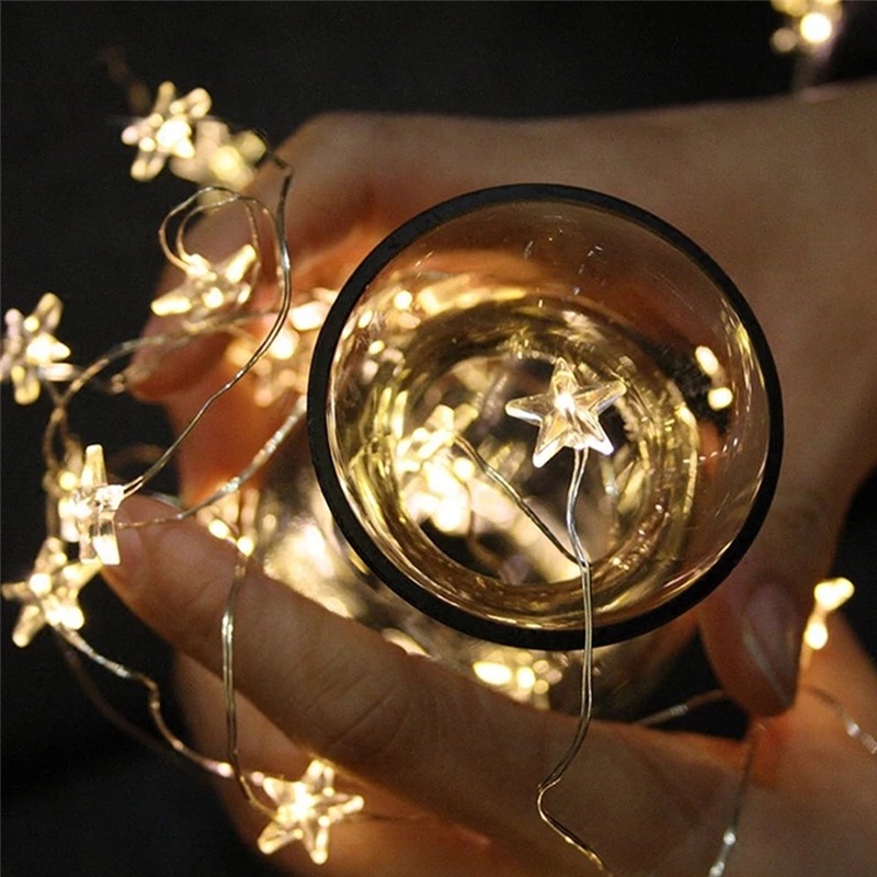 2M 20 LED Christmas Waterproof Star Shape LED String Lights/ Outdoor &amp; Indoor Decoration Garland