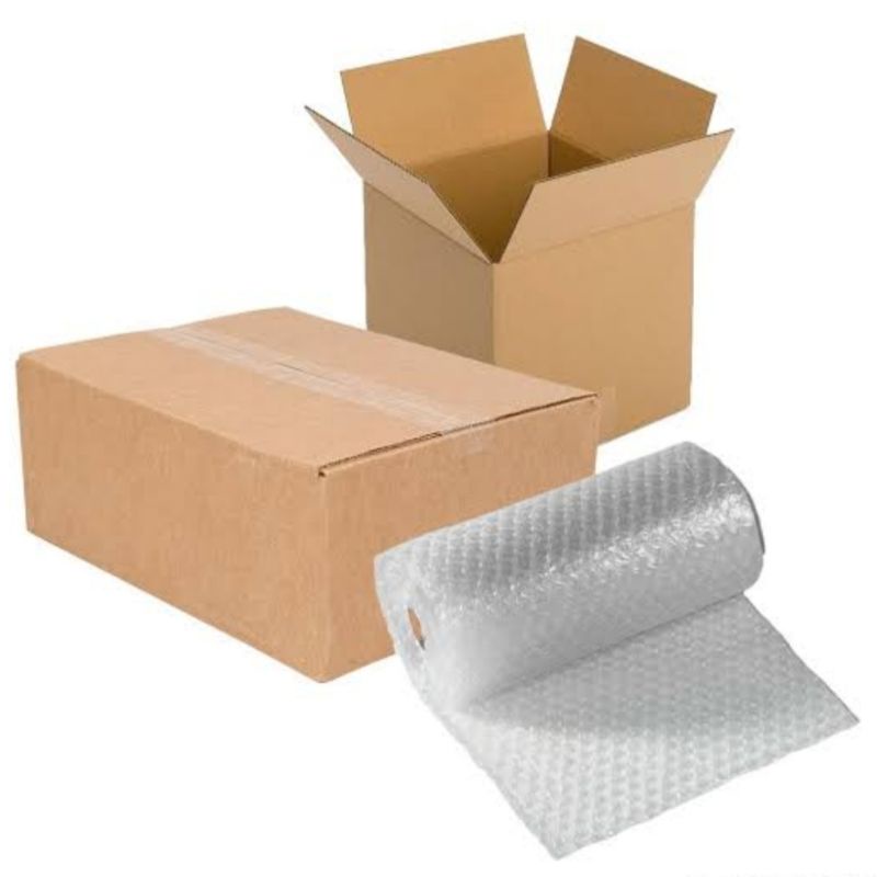 

Extra packing kardus dan bubble wrap