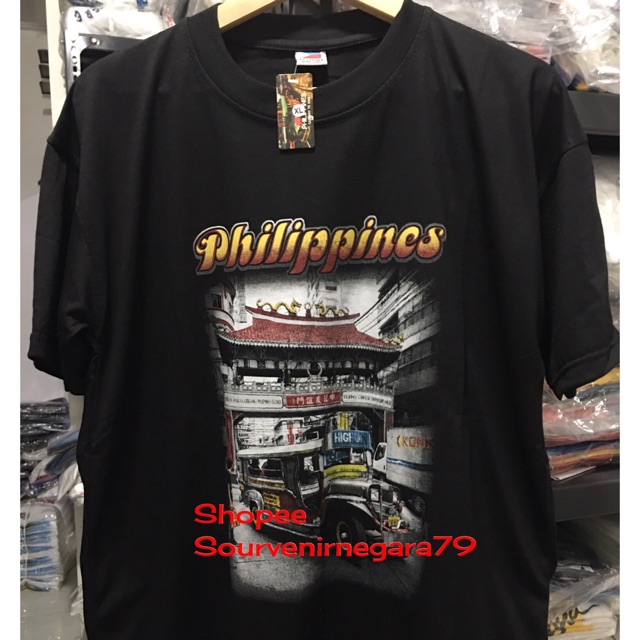 Kaos philippines hitam (L dan xl)