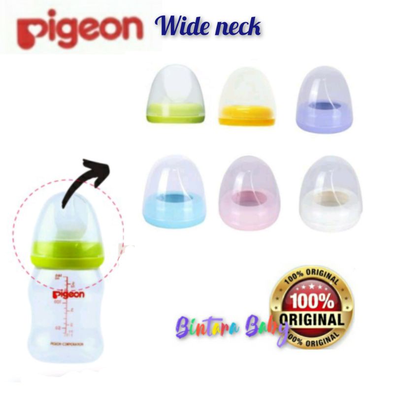 ORIGINAL Tutup Botol Pigeon wide neck  wideneck Screw Cap Ring Pigeon / Pigeon Nipple Cover untuk Botol Pigeon PP / Tutup Botol Pigeon PPSU Wide neck