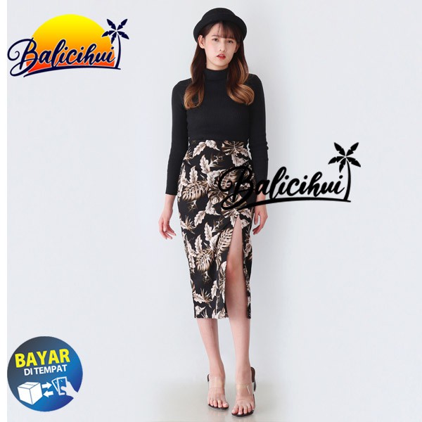 Balicihui Rok Wanita Rok Panjang Rok Kerja Rok Kantor Wanita Rok Katun Skirt Rok Bali