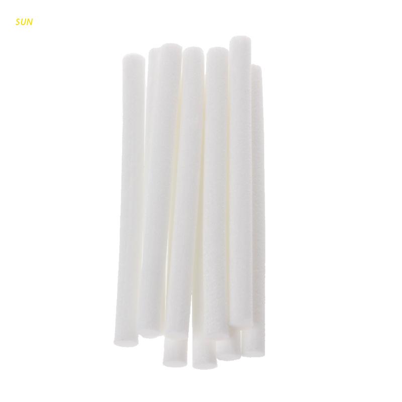 Sun 10Pcs Stik Spons Filter Katun 80mm Pengganti Untuk Humidifier / Diffuser Aroma Terapi