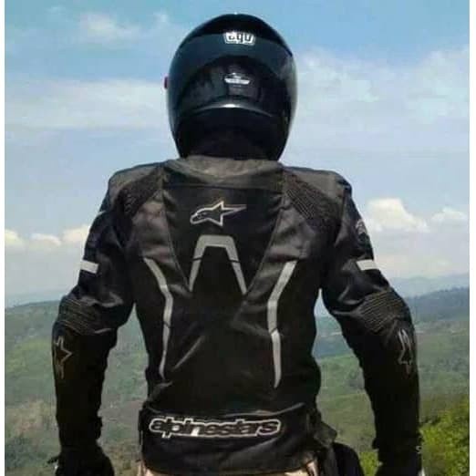 MOTOR-JAKET- JAKET MOTOR PRIA TOURING ALLPINESTAR PROTECTOR JAKET HARIAN NO DAINESE - HITAM, M