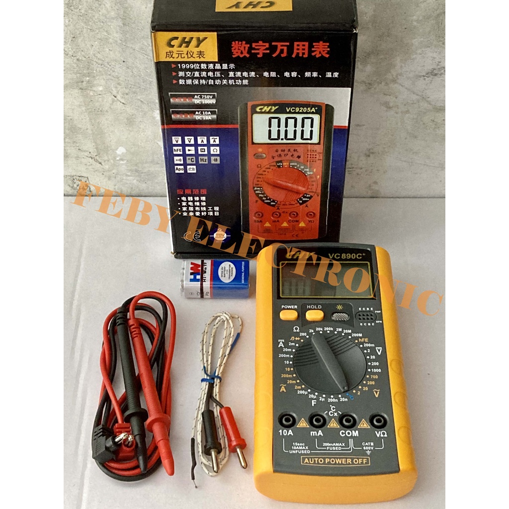 Multimeter Digital CHY VC890C+ Multitester VC 890C Tester 890 C