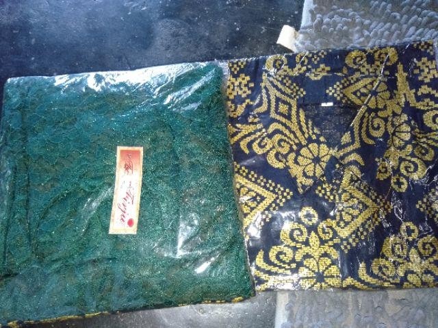 Mts Misbi Set Batik Couple Set Kebaya Long Tunik Brukat