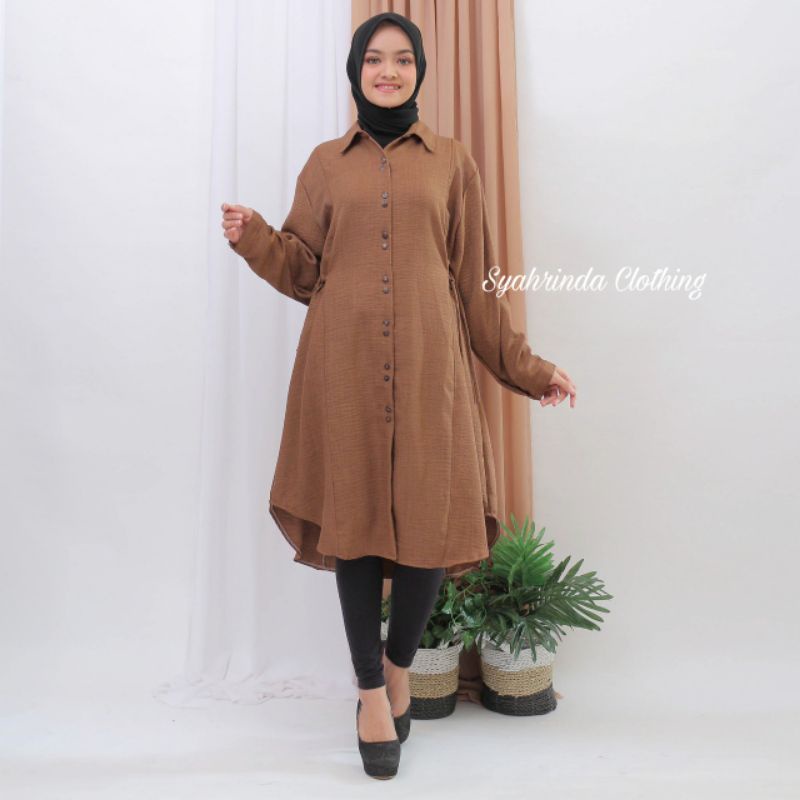 TUNIK BAJU POLOS KATUN XXL XXXL JUMBO SIZE / ATASAN WANITA TERBARU / BAJU MUSLIM MURAH