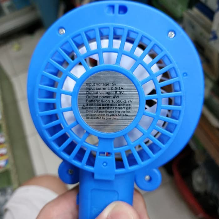 KIPAS TANGAN LAMPU LED MODEL KARAKTER MANTUL MURAH MERIAH