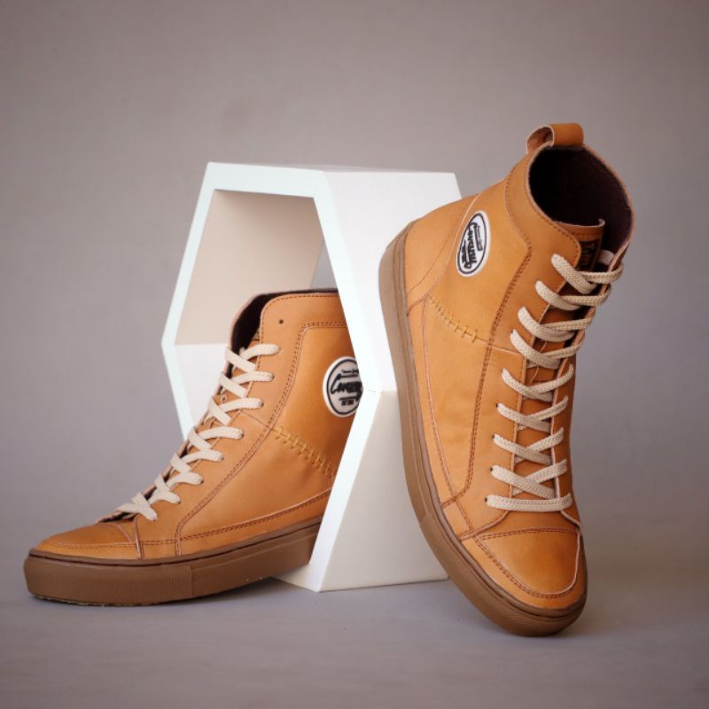 DANTE TAN |WOLF x CEVANY| Sepatu Casual Sneakers Running Sporty Kulit Sapi Asli Berkualitas Tinngi CH