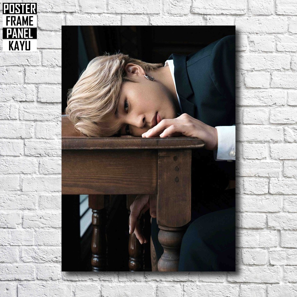 Poster BTS Jimin WSJ Magazine Frame Kayu solid A4 JMN120