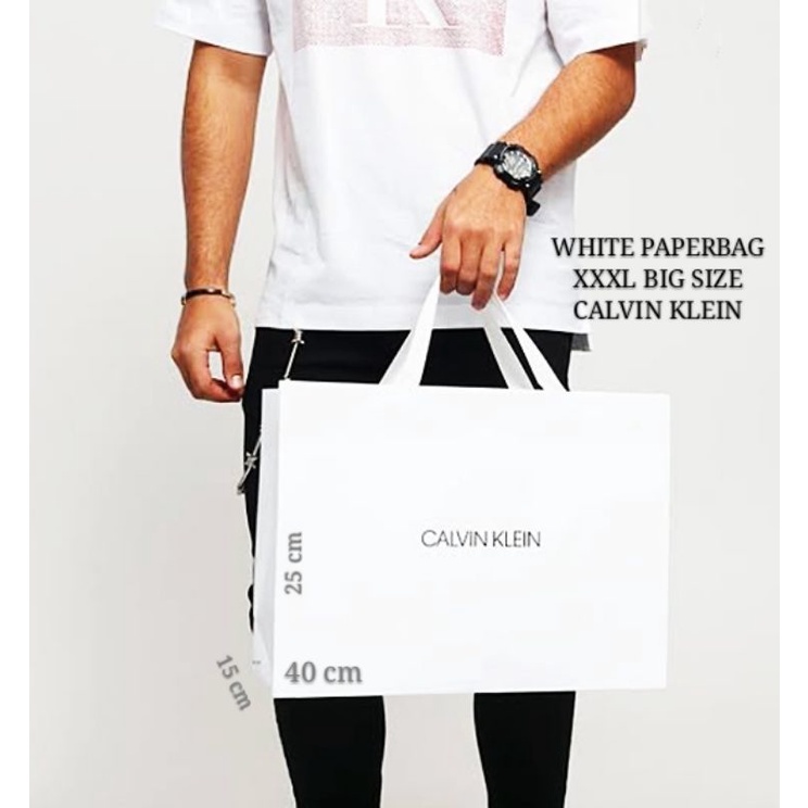 

BIG SIZE PAPERBAG XXXL JUMBO CALVIN KLEIN . LIMITED