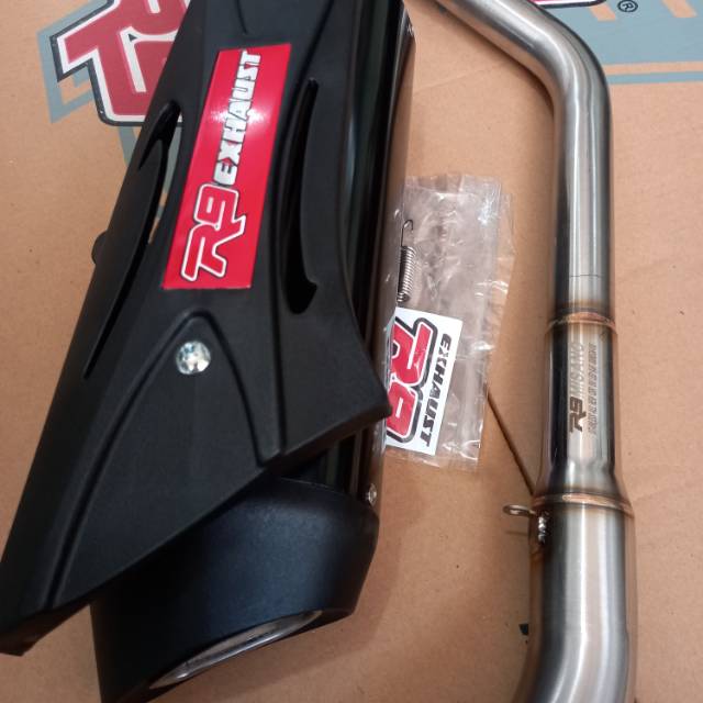 Knalpot R9 misano Ori vixion nva,nvl,r15,mx king,r15v3,cbr150r,gsx150,cb150r