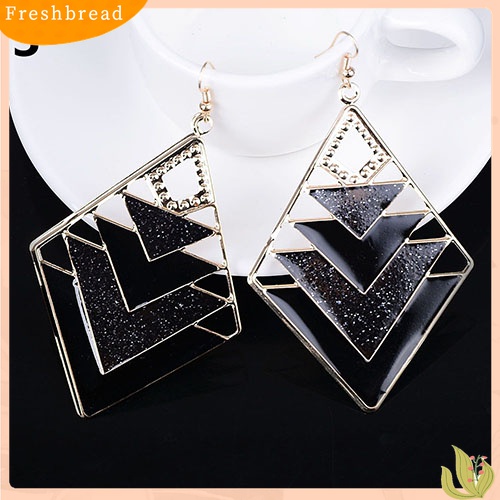 [TERLARIS]Women's Triangle Fir Shape Drop Ethnic Style Dangle Hook Earrings Party Jewelry