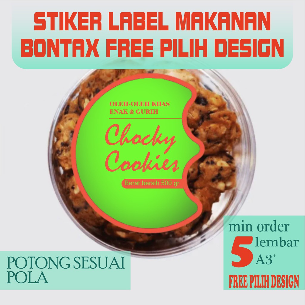 

STIKER LABEL KEMASAN PACKAGING CHROMO / BONTAK LEMBARAN A3+