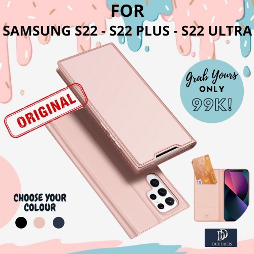 DUX DUCIS PRO FLIP COVER case Samsung Galaxy S22 - S22 Plus - S22 Ultra flip casing leather stand wi