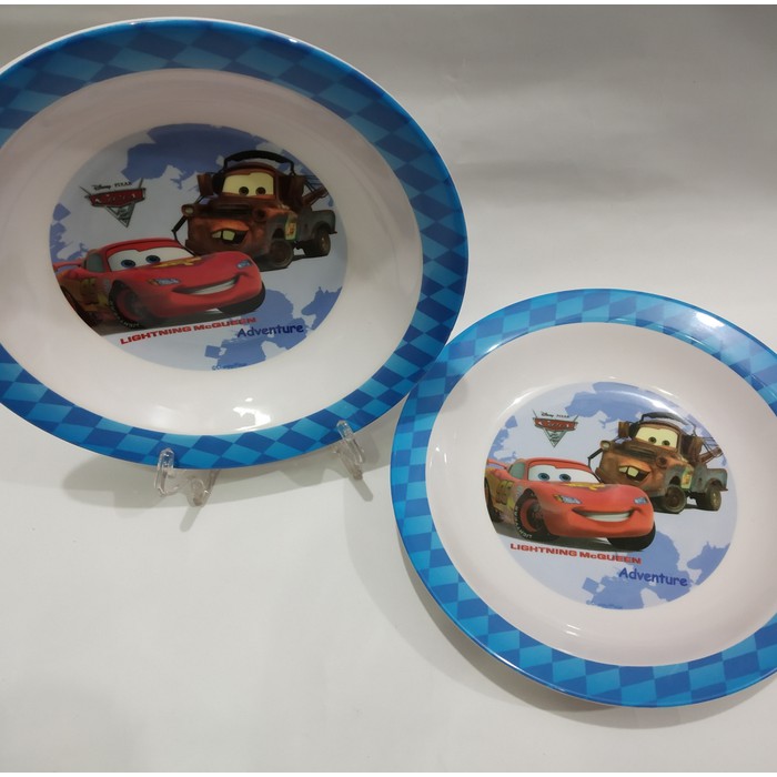 PIRING MELAMIN KARAKTER CARS LIGHTNING MC QUEEN