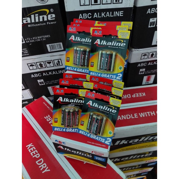 alkaline AAA isi 6 kemasan box isi 12 pack