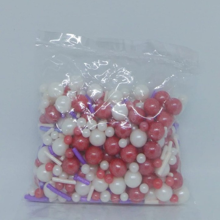 

Mutiara Kombinasi Merah Putih 50gr