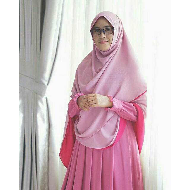 Gamis shafiyyah darkpink