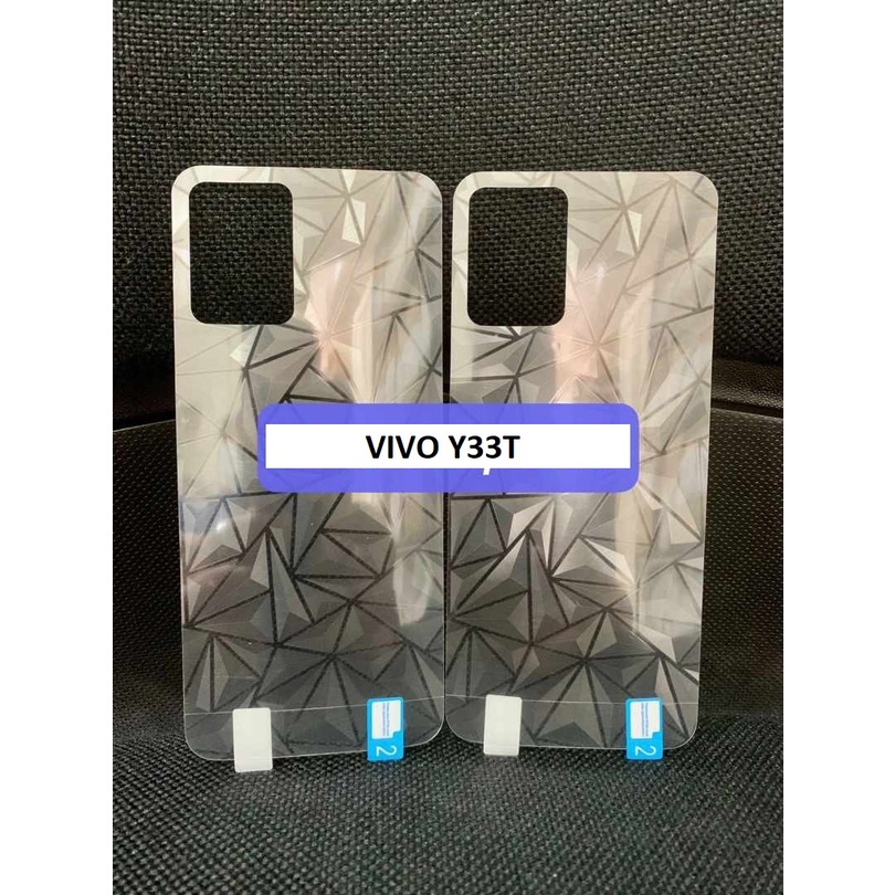 VIVO Y33T V5 PLUS V7 V7 PLUS V9 SKIN DIAMOND ANTI GORES BELAKANG SKIN DIAMOND 3D SPIRAL GARSKIN PELINDUNG BELAKANG