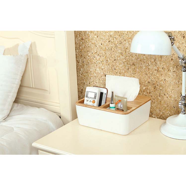 TaffHOME Tempat Tisu Kayu Multifungsi - ZJ004 - White