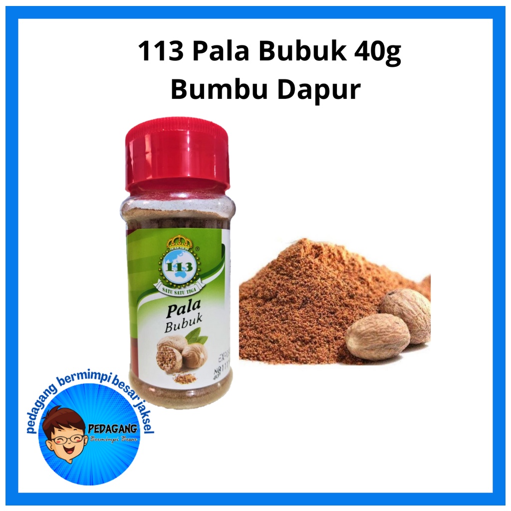 

113 Pala Bubuk 40g/ Bumbu Dapur / Penyedap Rasa/ Rempah Rempah/ Bumbu Masak