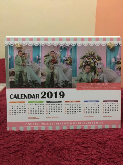 Wooden Projects Kalender Meja Tahun 2019 Request Foto Keluarga Kantor Shabbychic