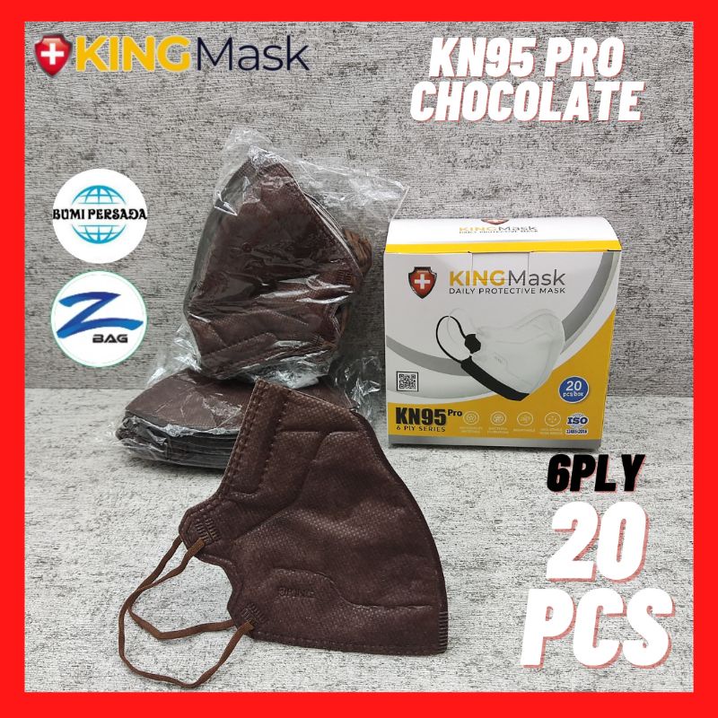 KN95 Pro Kingmask 6 Ply  Kemenkes KN 95 Pro isi 20 Pcs 6Ply