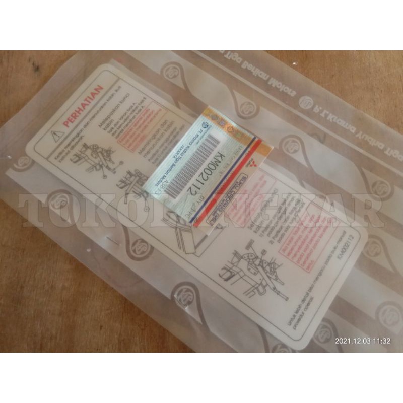 Stiker Buka Kabin Belakang Pintu Canter Fuso