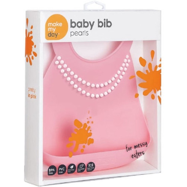 MAKE MY DAY SILICONE BABY BIB