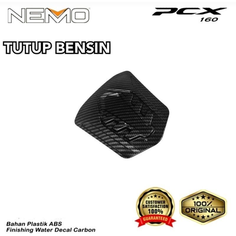 Tutup cover Bensin Carbon Honda PCX 160 NEW original NEMO