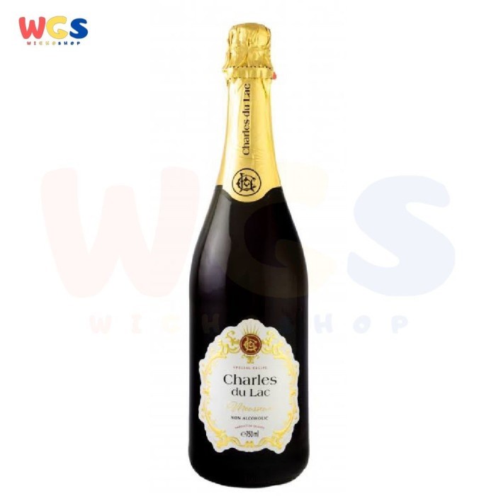 

(BISA COD) Charles du Lac Sparkling Red Grape Drink Non Alcohol 750ml - Halal