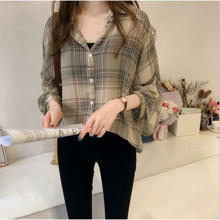 GUILEN OVERSIZE SHIRT/KEMEJA KOTAK BAHAN KATUN-2